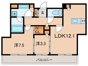 パークアクシス芝浦キャナルの物件間取画像